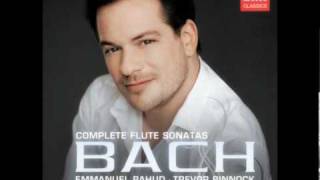 Emmanuel Pahud Bach Sonata in e minor 12 Bwv 1034 [upl. by Dorkus]