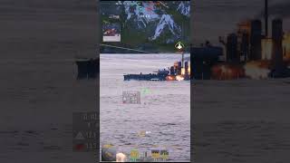 Agincourt🏴‍☠️  Kills multiple BBs with secondary and citadel worldofwarships wows cqc [upl. by Abbot]