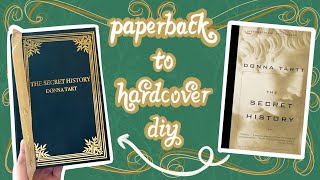 diy paperback to hardcover  rebinding the secret history [upl. by Greeson255]