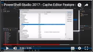 PowerShell Studio  Cache Editor Feature [upl. by Woermer749]