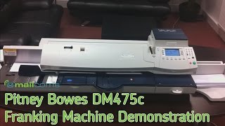 Franking Machines  Pitney Bowes DM475c Franking Machine [upl. by Oiretule]