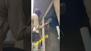 How to cement plaster jugaad construction cement home [upl. by Eyssej]