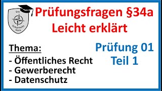 SKP 01Teil1 SACHKUNDE §34a GewO PRÜFUNGSFRAGEN einfach erklärt Vorbereitung auf die SACHKUNDEPRÜFUNG [upl. by Micro893]