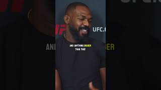 Jon Jones tells Nina Drama the biggest animal he can defeat LOL ufc mma shorts [upl. by Nayrbo741]