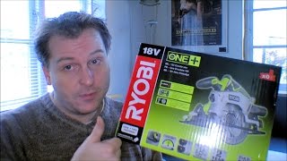 RYOBI Circular Saw  RWSL1801M unboxing  119 [upl. by Auqemahs382]