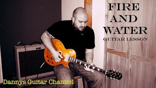 Fire and Water  Free  Paul Kossoff  Blues Rock Guitar Lesson [upl. by Ardnauqal312]