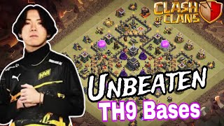 New Th9 war base  Unbeatable base with copy link Clash of clans 2024 [upl. by Randall]