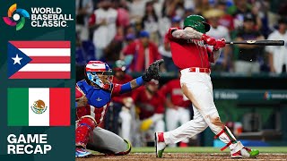 Puerto Rico vs Mexico Game Highlights  2023 World Baseball Classic [upl. by Ecirp]