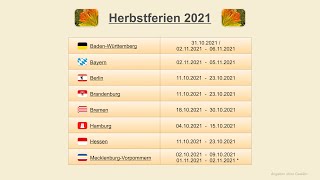 Herbstferien 2021 [upl. by Justino96]