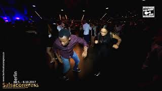 Marc Dancefloor amp Kelly  social dancing  Berlin Salsa Congress 2017 [upl. by Ap]