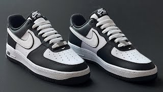 HOW TO BAR LACE NIKE AF1 LOW [upl. by Liamsi]