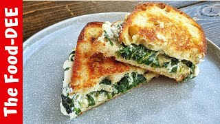 Spanakopita Grilled Cheese Sandwich [upl. by Ahsinahs]