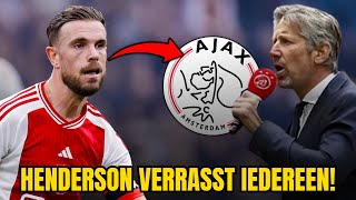 POMP FANS WORDEN GEK HENDERSON KAN TERUGKEREN NAAR ENGELAND LAATSTE NIEUWS AJAX AMSTERDAM [upl. by Tyre784]