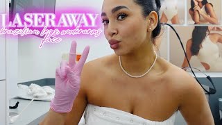 LASERAWAY VLOG Laser Hair Removal amp What They DONT Tell You honest experience pain amp results ✨ [upl. by Yenots649]