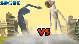 Giant Puppeteer vs Great Mother Megaphone  Scary Titan Battle S1E14  SPORE [upl. by Asetal]