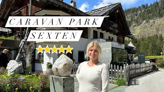 Campingplatz Caravan Park Sexten  5 Sterne  Wellnesscamping  Dolomiten  Südtirol  3 Zinnen [upl. by Auoy294]