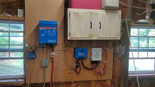 2000 Watt Solar Garage System  Part 4 Upgrades Victron Multiplus Inverter Charger [upl. by Neehs432]