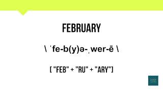 How To Pronounce February  Meaning  Pronunciation [upl. by Raney131]