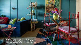 Quirky amp Colourful Small Condo Loft Makeover [upl. by Devaney]