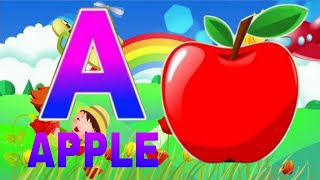 A for apple  अ से अनार  abcd phonics song  a for apple b for ball c for cat  abcd song  abcde [upl. by Seward]