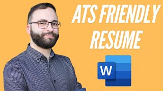 Creating an ATSFriendly Resume Using Microsoft Word [upl. by Yxel]