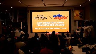 Masahiro Sakurais quotBanjo amp Kazooiequot Presentation for Smash Ultimate Live Reactions at Nintendo NY [upl. by Fawcett]