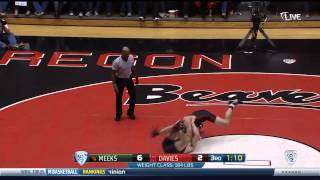 Wrestling highlights Oregon State vs Stanford 11015 [upl. by Paucker]