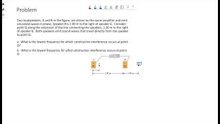 Wave Interference example 2 [upl. by Agnes]