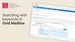 Searching with Keywords in Ovid Medline [upl. by Neale]