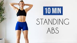 10 min STANDING ABS Workout No Equipment No Repeats [upl. by Haynes]