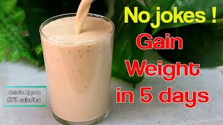 HOW TO GAIN WEIGHT FAST FOR SKINNY GIRLS and GUYS  gain weight in just 5 days  healthy weight gain [upl. by Celesta]