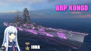 ARP Kongo  Commander Iona Voice Over  60K damage  World of Warships Blitz 2K 60 fps [upl. by Eimmac505]