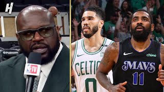 Shaq amp NBA TV crew REACTION to Celtics vs Mavericks Game 1 Highlights [upl. by Klinger829]