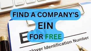 Find the EIN of a Company Easy Online Tax ID Number [upl. by Humph]