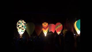 2017 Canowindra International Balloon Festival Balloon Glow [upl. by Ettennyl]