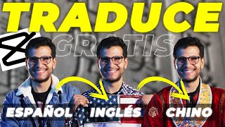 ¡TRADUCE LA VOZ DE TUS VIDEOS GRATIS 🇪🇸🇺🇸🇨🇳 TUTORIAL CAPCUT 📲 💻 [upl. by Allerbag]