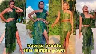 EASY WAY TO CREATE DAHON GOWN  MADAM PILIKITOK VLOG [upl. by Alilad]