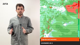 Alerta a gairebé tot Catalunya pel temporal de vent fins divendres [upl. by Ollopa]