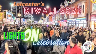 Diwali 2023  LightsON 40th Celebration  Leicester  England  UK [upl. by Renie]