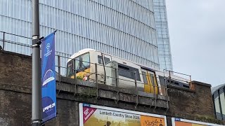 2 Southeastern Trains Passing By London Bridge [upl. by Levinson809]