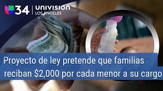 Así es la propuesta para otorgar hasta 2000 por hijo a familias de bajos recursos en California [upl. by Fein]