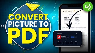 How to Convert Picture to PDF on iPhone  PDF Scanner amp Editor App [upl. by Orgalim]