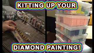 How to Kit Up A Diamond Painting  Kitting Up Your Diamond Painting [upl. by Masha]