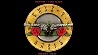 Gunsn Roses  Welcome To The Jungle  Backing track with vocals standard tuning [upl. by Kern354]