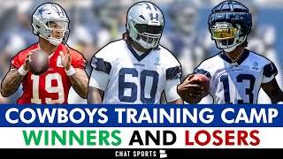 Cowboys Training Camp Winners amp Losers Ft Tyler Guyton Trey Lance Caelen Carson amp Jalen Tolbert [upl. by Adgam]