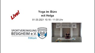 Live  Yoga im Büro mit Helga [upl. by Spillihp]