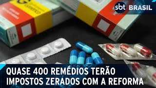 Reforma tributária prevê lista com medicamentos que terão impostos zerados  SBT Brasil 050724 [upl. by Hpesoj]