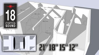 PLAN EIGHTEEN SOUND MANIFOLDED BANDPASS SUBWOOFER SKEMA BOX EIGHTEEN [upl. by Nylsirk708]