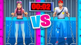 FILLE vs GARCON Piège CHALLENGE sur FORTNITE [upl. by Alliuqa371]