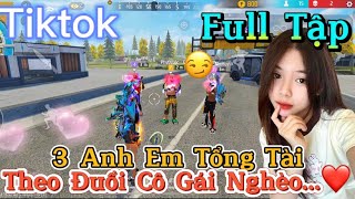 Tik Tok Free Fire  Phim ngắn 3 Anh Em Tổng Tài theo đuổi cô gái nghèo  Bé Quỳnh FF [upl. by Seiter781]